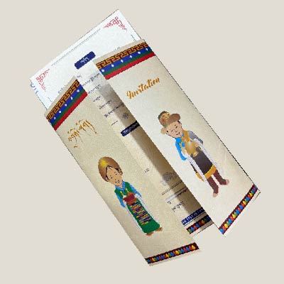 Tibetan Wedding card